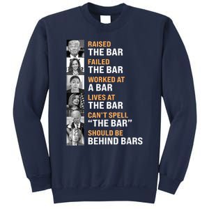 Black Classic Fit Trump Raised The Bar Harris Failed Crew Neck Short Sweatshirt