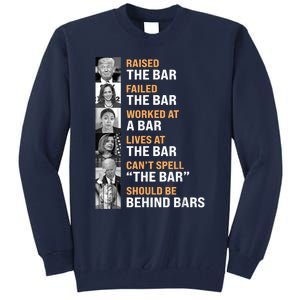 Black Classic Fit Trump Raised The Bar Harris Failed Crew Neck Short Tall Sweatshirt