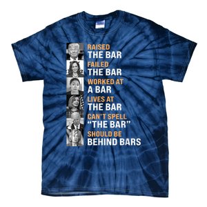 Black Classic Fit Trump Raised The Bar Harris Failed Crew Neck Short Tie-Dye T-Shirt