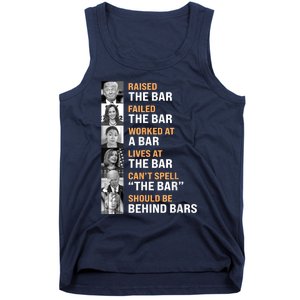 Black Classic Fit Trump Raised The Bar Harris Failed Crew Neck Short Tank Top