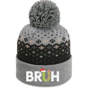 Bruh Christmas Funny Christmas Gift The Baniff Cuffed Pom Beanie