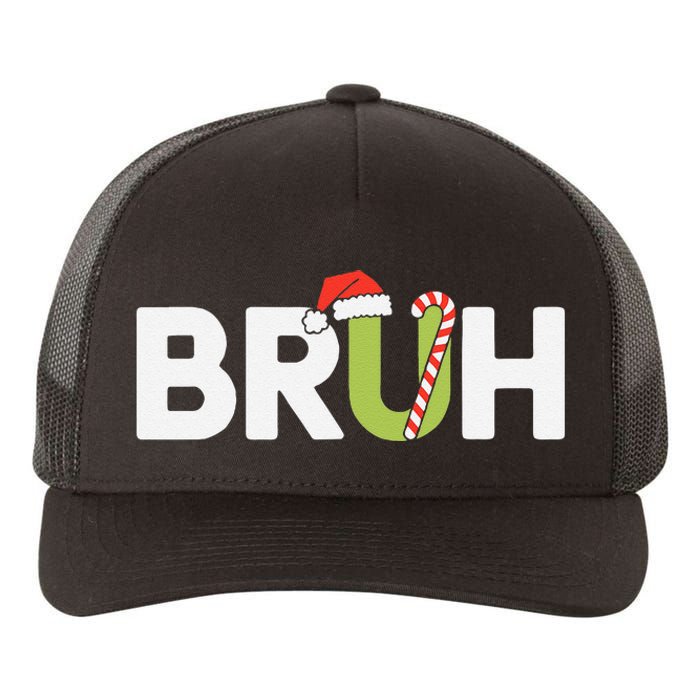 Bruh Christmas Funny Christmas Gift Yupoong Adult 5-Panel Trucker Hat