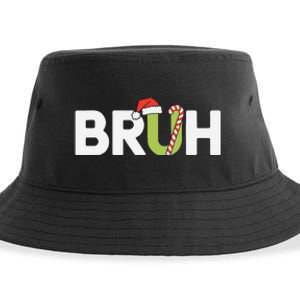 Bruh Christmas Funny Christmas Gift Sustainable Bucket Hat