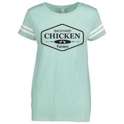 Backyard Chicken Farmer Chicken Lover Cute Enza Ladies Jersey Football T-Shirt