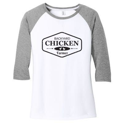 Backyard Chicken Farmer Chicken Lover Cute Women's Tri-Blend 3/4-Sleeve Raglan Shirt