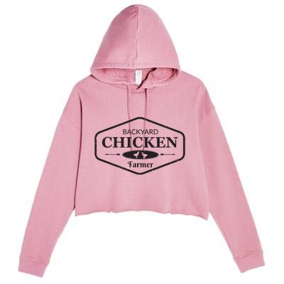 Backyard Chicken Farmer Chicken Lover Cute Crop Fleece Hoodie