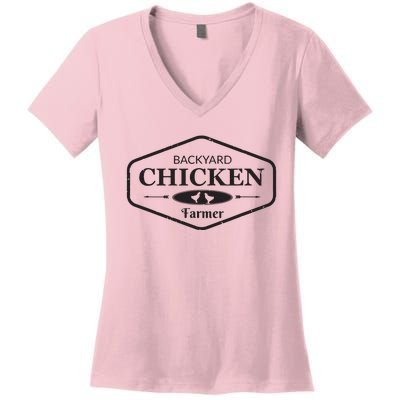 Backyard Chicken Farmer Chicken Lover Cute Women's V-Neck T-Shirt