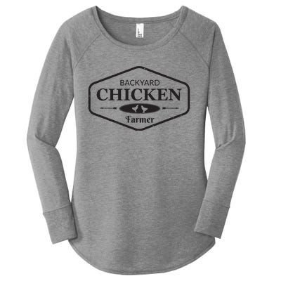 Backyard Chicken Farmer Chicken Lover Cute Women's Perfect Tri Tunic Long Sleeve Shirt