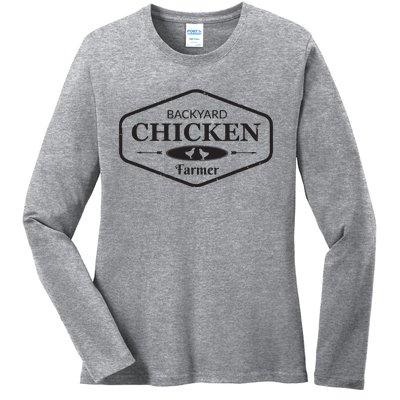 Backyard Chicken Farmer Chicken Lover Cute Ladies Long Sleeve Shirt