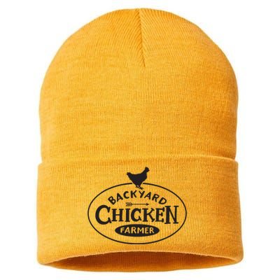 Backyard Chicken Farmer Chicken Lover Cute Sustainable Knit Beanie