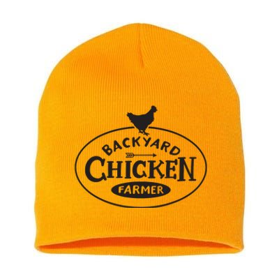 Backyard Chicken Farmer Chicken Lover Cute Short Acrylic Beanie