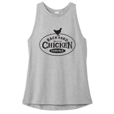 Backyard Chicken Farmer Chicken Lover Cute Ladies PosiCharge Tri-Blend Wicking Tank