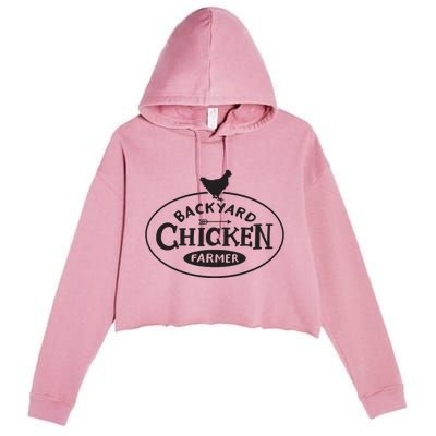 Backyard Chicken Farmer Chicken Lover Cute Crop Fleece Hoodie