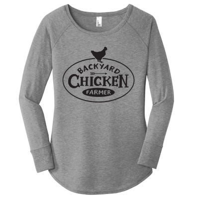 Backyard Chicken Farmer Chicken Lover Cute Women's Perfect Tri Tunic Long Sleeve Shirt