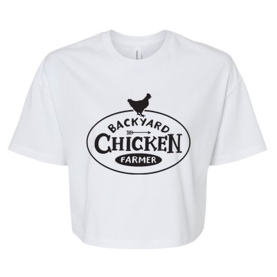 Backyard Chicken Farmer Chicken Lover Cute Bella+Canvas Jersey Crop Tee