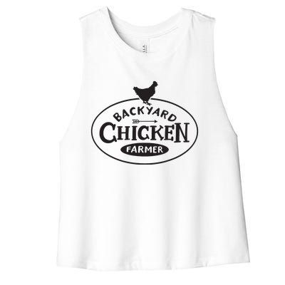 Backyard Chicken Farmer Chicken Lover Cute Women's Racerback Cropped Tank