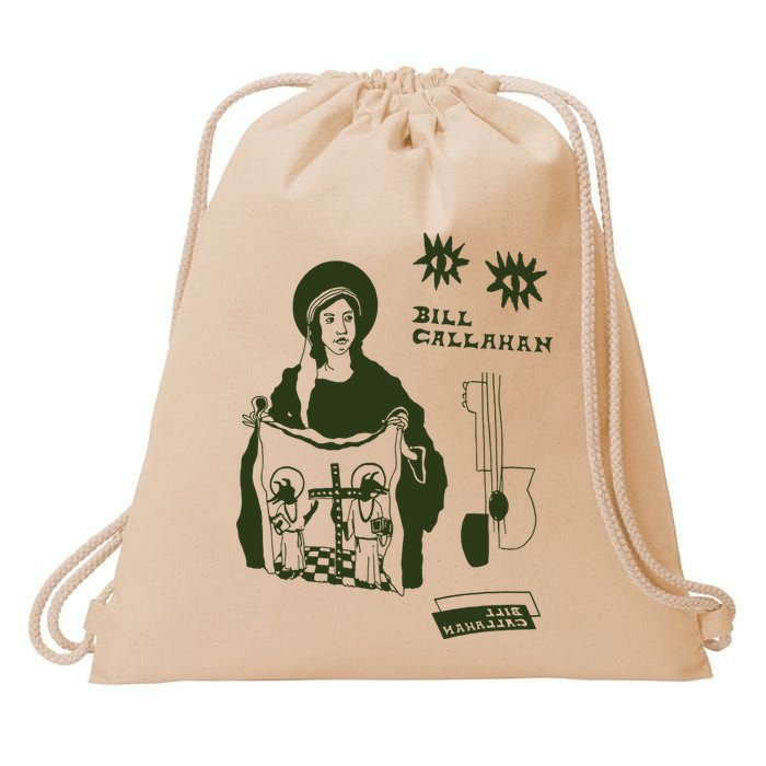 Bill Callahan Fan Art Drawstring Bag