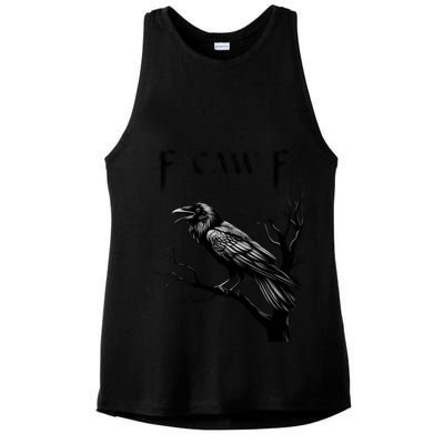 Black Crow, F-Caw-F Black Bird Ladies PosiCharge Tri-Blend Wicking Tank