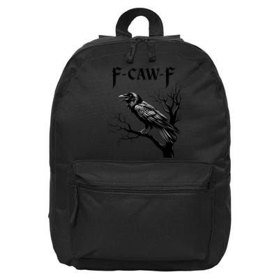 Black Crow, F-Caw-F Black Bird 16 in Basic Backpack