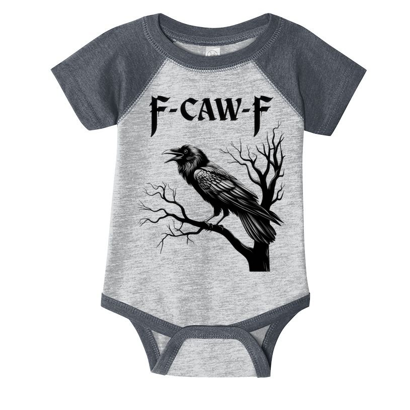 Black Crow, F-Caw-F Black Bird Infant Baby Jersey Bodysuit