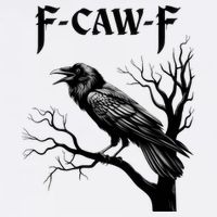 Black Crow, F-Caw-F Black Bird Cool Comfort Performance Bucket Hat