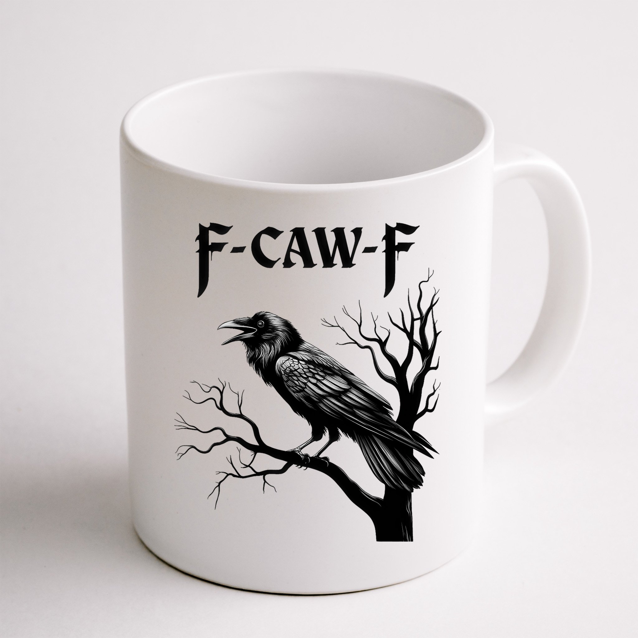 Black Crow, F-Caw-F Black Bird Mug