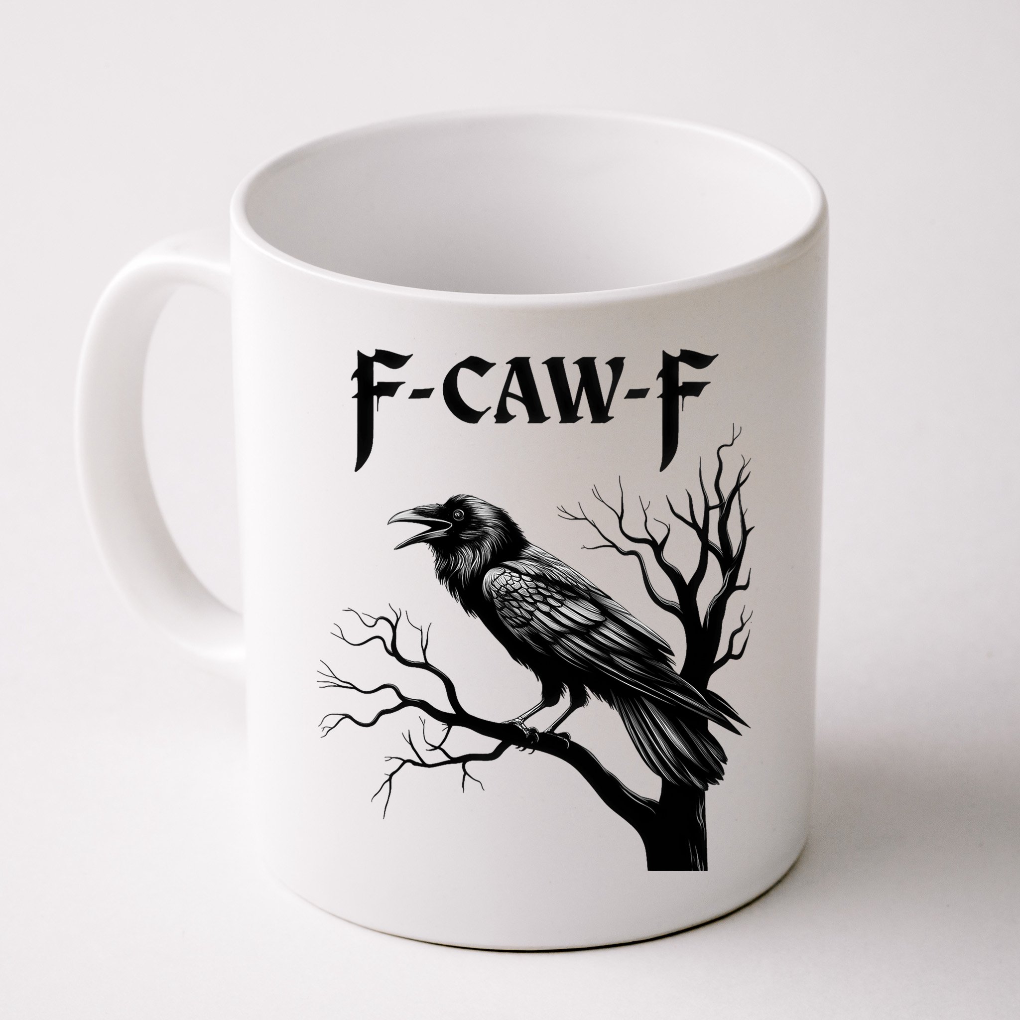 Black Crow, F-Caw-F Black Bird Mug