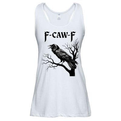 Black Crow, F-Caw-F Black Bird Ladies Essential Flowy Tank