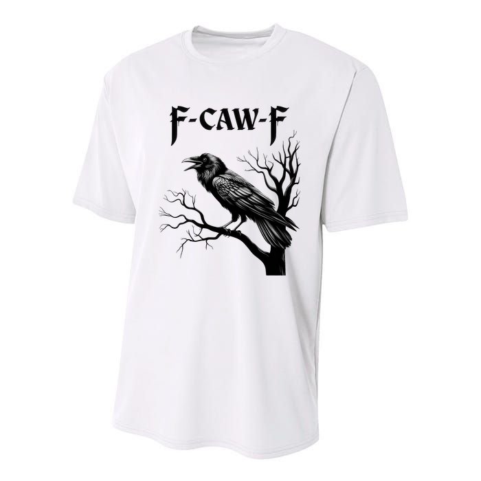 Black Crow, F-Caw-F Black Bird Youth Performance Sprint T-Shirt