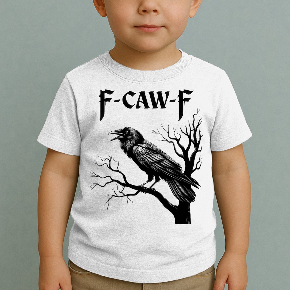 Black Crow, F-Caw-F Black Bird Toddler T-Shirt