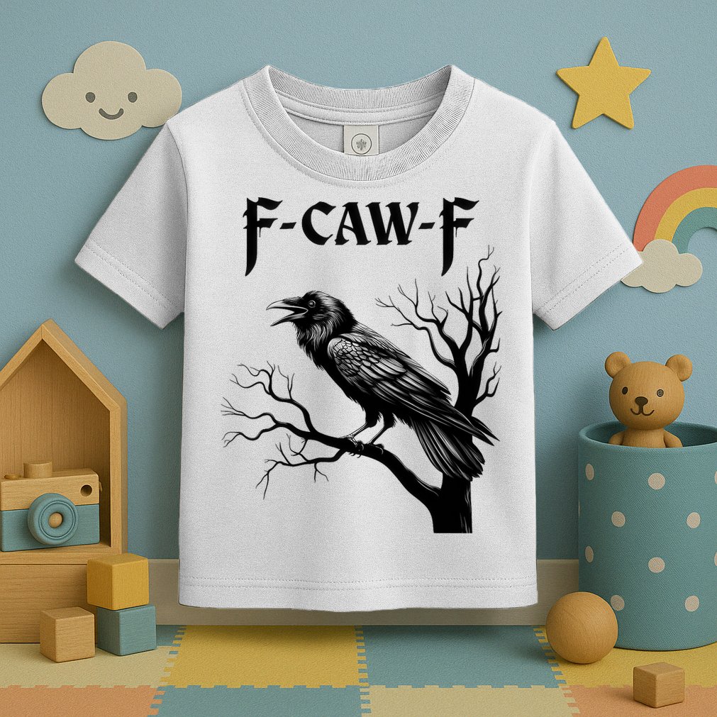Black Crow, F-Caw-F Black Bird Toddler T-Shirt