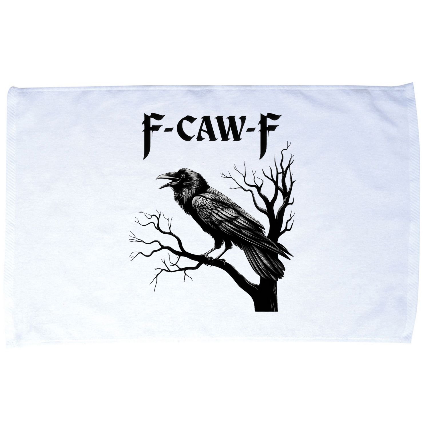 Black Crow, F-Caw-F Black Bird Microfiber Hand Towel