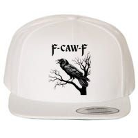 Black Crow, F-Caw-F Black Bird Wool Snapback Cap