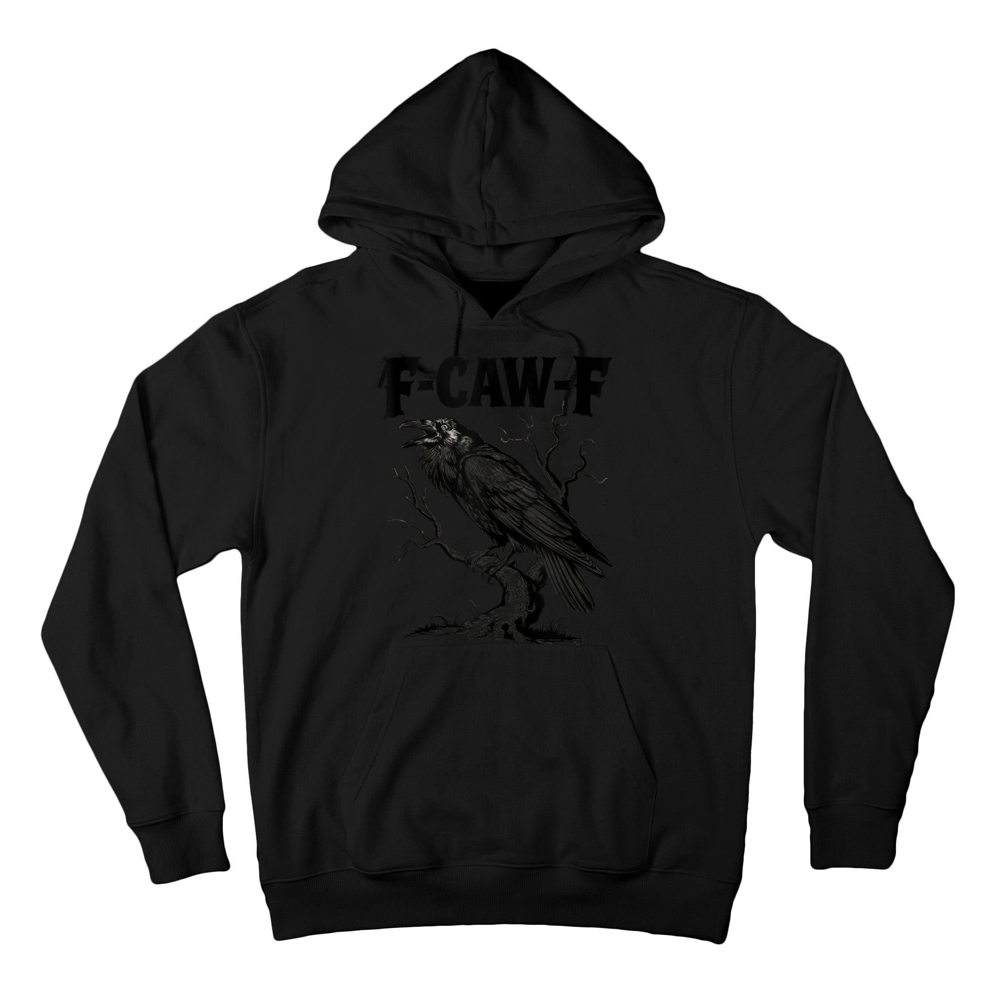 Black Crow, F-Caw-F Funny Black Bird Lover Tall Hoodie