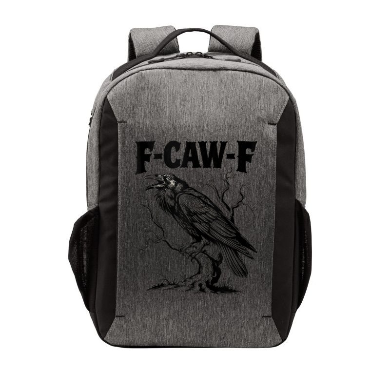 Black Crow, F-Caw-F Funny Black Bird Lover Vector Backpack