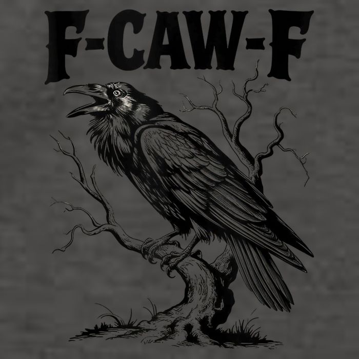 Black Crow, F-Caw-F Funny Black Bird Lover Vector Backpack