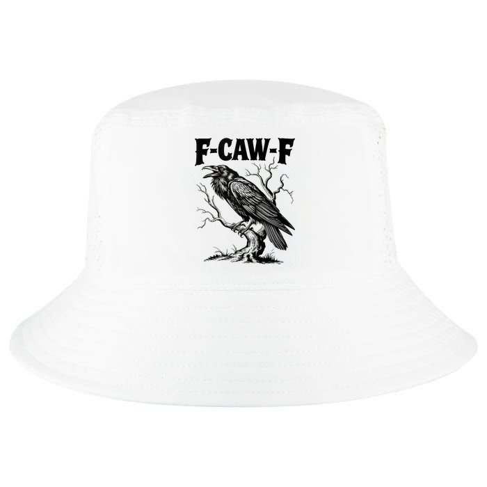 Black Crow, F-Caw-F Funny Black Bird Lover Cool Comfort Performance Bucket Hat