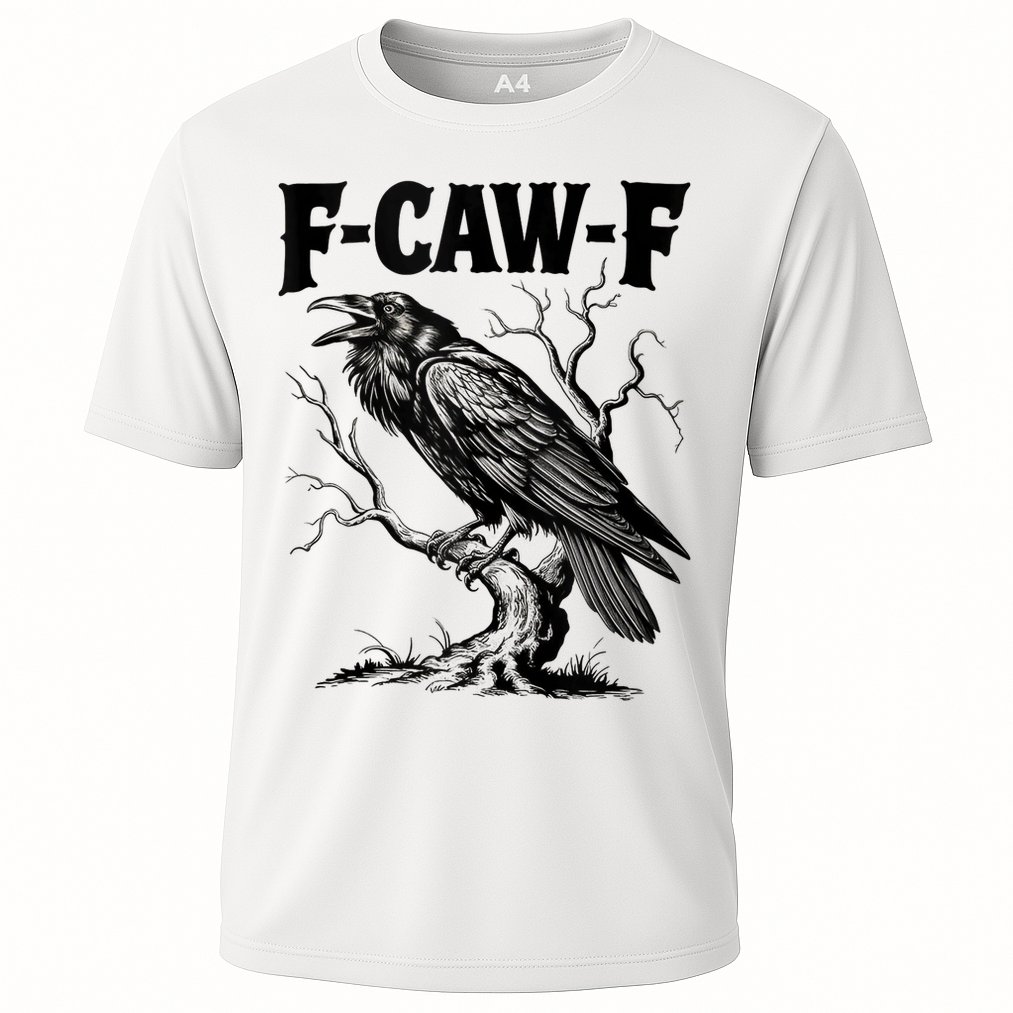 Black Crow, F-Caw-F Funny Black Bird Lover Performance Shirt