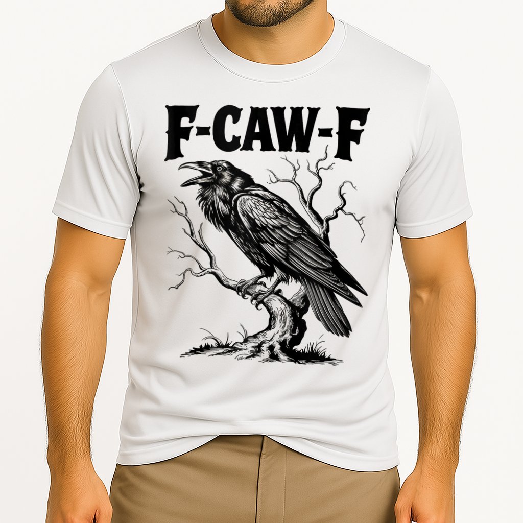 Black Crow, F-Caw-F Funny Black Bird Lover Performance Shirt