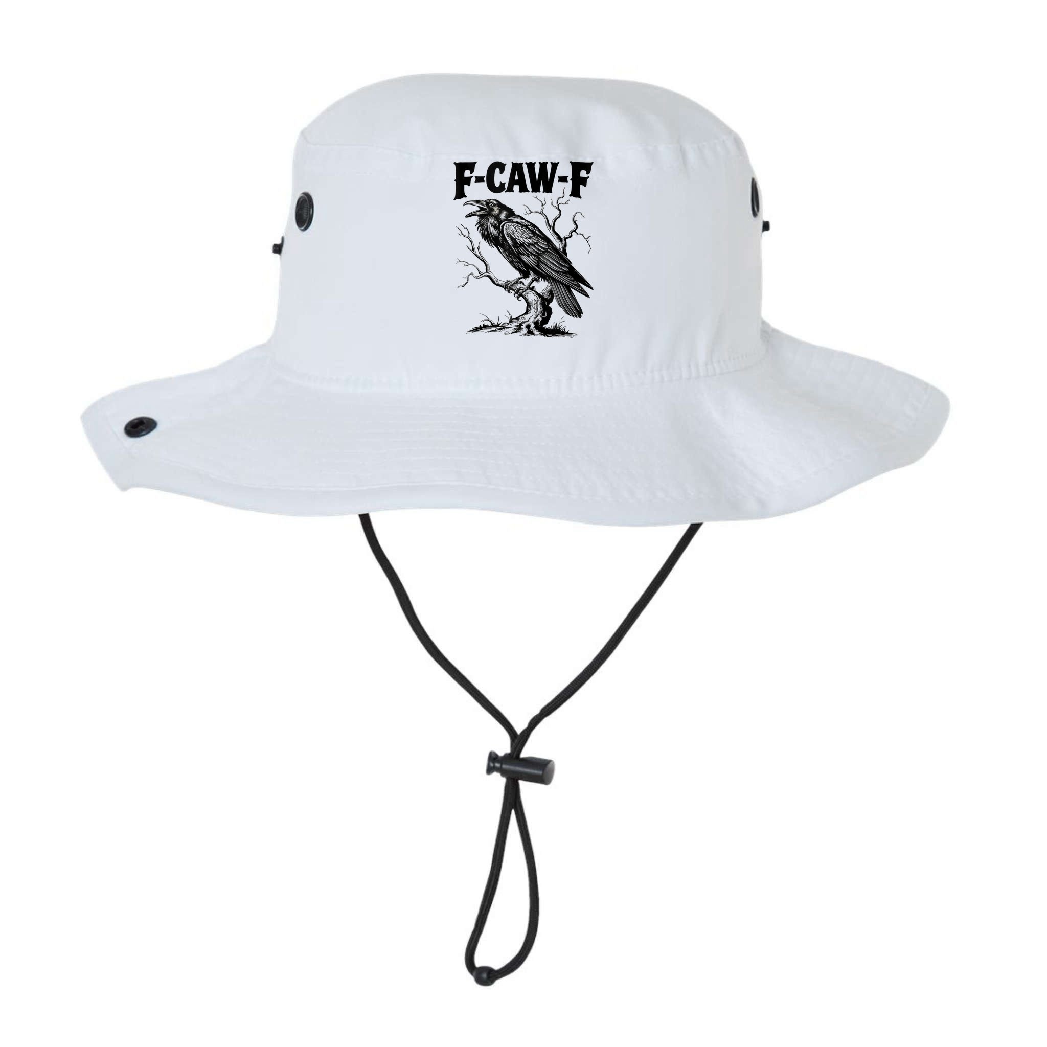 Black Crow, F-Caw-F Funny Black Bird Lover Bucket Hat