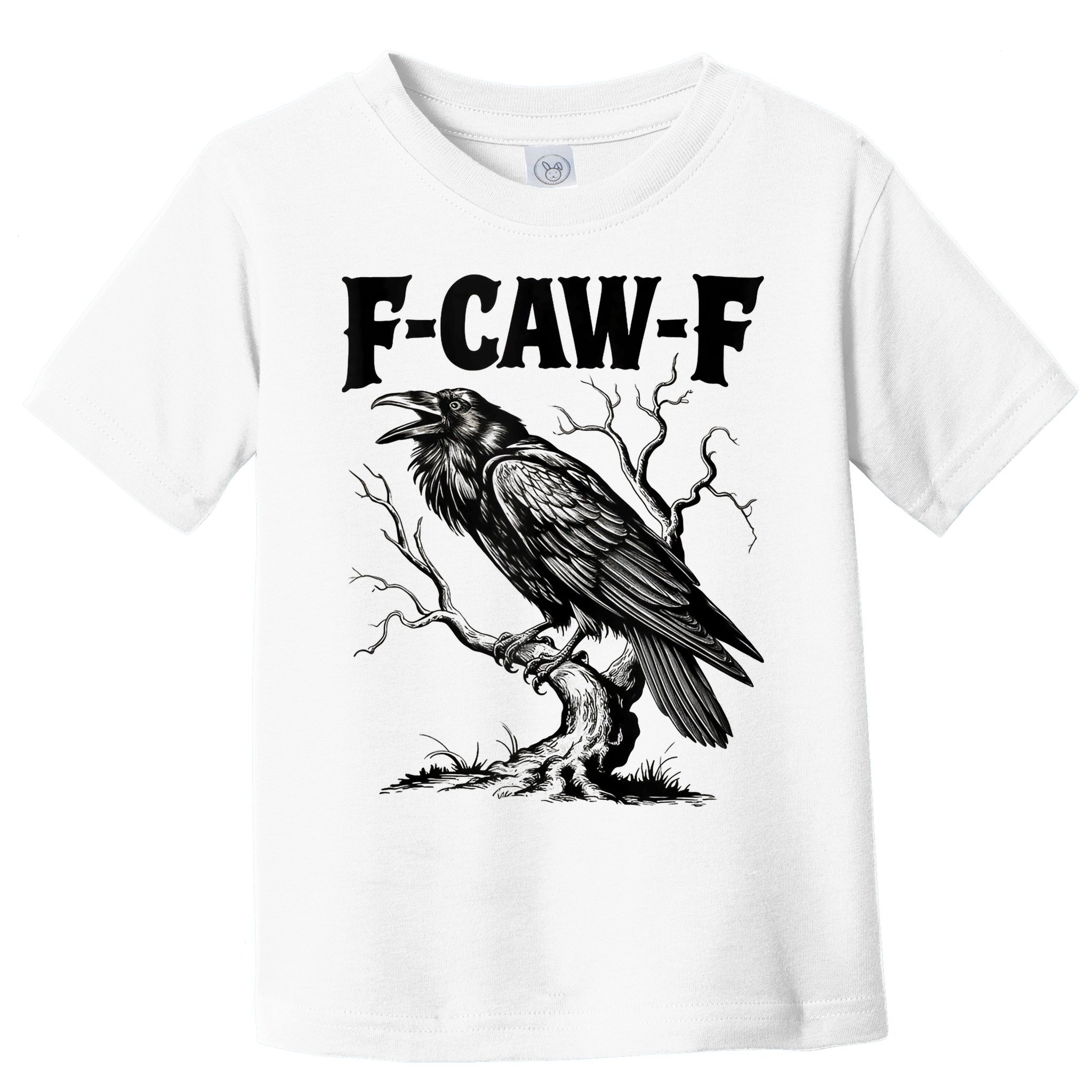 Black Crow, F-Caw-F Funny Black Bird Lover Toddler T-Shirt