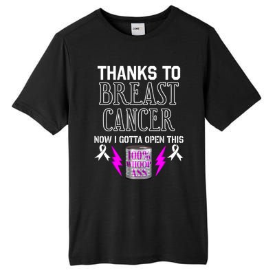 Breast Cancer Fighter Can Of Whoop Ass Funny Quote Meaningful Gift Tall Fusion ChromaSoft Performance T-Shirt