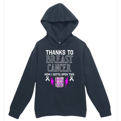 Breast Cancer Fighter Can Of Whoop Ass Funny Quote Meaningful Gift Urban Pullover Hoodie