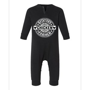 Backyard Chicken Farmer Farming Chicken Owner Pet Farmer Infant Fleece One Piece