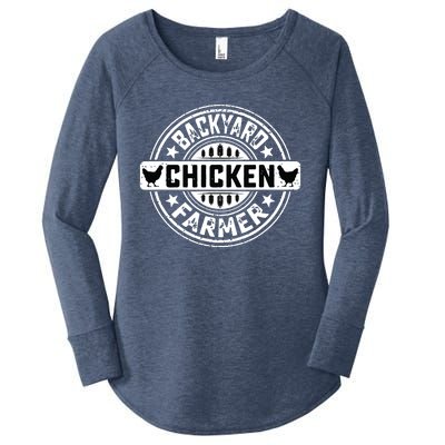 Backyard Chicken Farmer Farming Chicken Owner Pet Farmer Women's Perfect Tri Tunic Long Sleeve Shirt