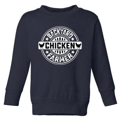 Backyard Chicken Farmer Farming Chicken Owner Pet Farmer Toddler Sweatshirt