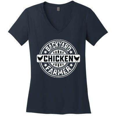 Backyard Chicken Farmer Farming Chicken Owner Pet Farmer Women's V-Neck T-Shirt