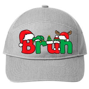 Bruh Christmas Funny Xmas Pajama 7-Panel Snapback Hat