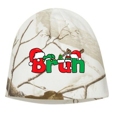 Bruh Christmas Funny Xmas Pajama Kati - Camo Knit Beanie