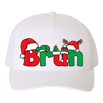 Bruh Christmas Funny Xmas Pajama Yupoong Adult 5-Panel Trucker Hat